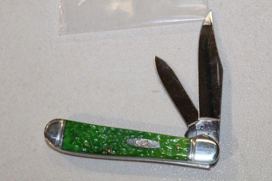CASE #6249 GREEN & RED  KNIFE