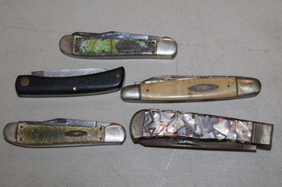 5 MISC CASE KNIVES