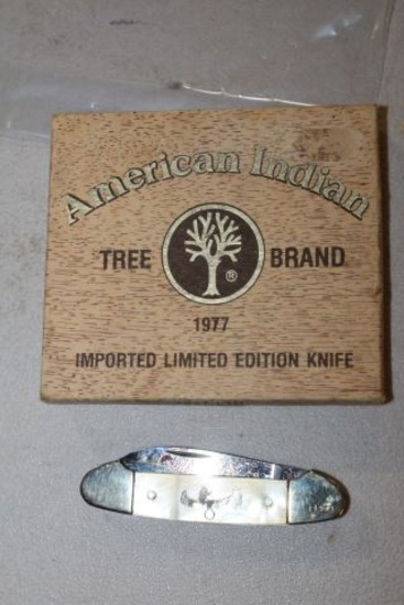 BOKER 1977 AMERICAN INDIAN KNIFE W/BOX