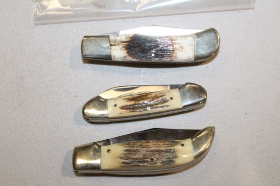 PARKER THE LITTLE BANDIT & 2- EAGLE BRAND KNIVES