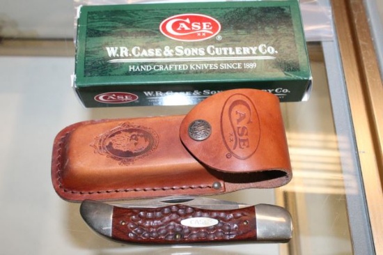CASE HUNTER FOLDER #6265SAB KNIFE W/ SHEATH & BOX
