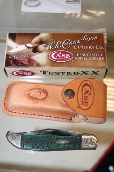 CASE HUNTER FOLDER #6165 W/SHEATH & BOX
