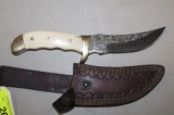UNKNOWN CUSTOM MADE KNIFE W/SHEATH