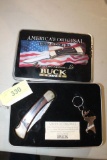 BUCK MODEL 10 COMMERATIVE SET IN TIN