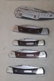 5 MISC BUCK KNIVES