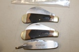 3 MISC SCHRADE KNIVES