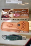 CASE HUNTER FOLDER #6165 W/SHEATH & BOX