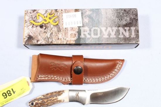 BROWNING MODEL 446 KNIFE W/SHEATH IN BOX