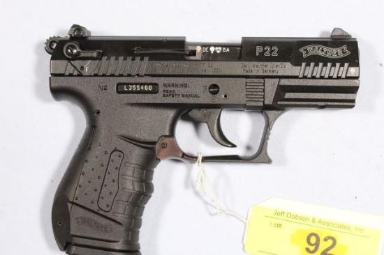 WALTHER P22, SN L355460,