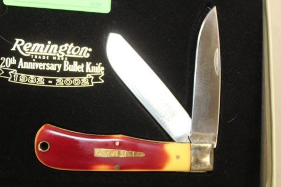 REMINGTON 20TH ANNIVERSARY BULLET KNIFE 1982-2002