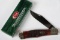 CASE WALNUT COKE BOTTLE KNIFE WITH BOX