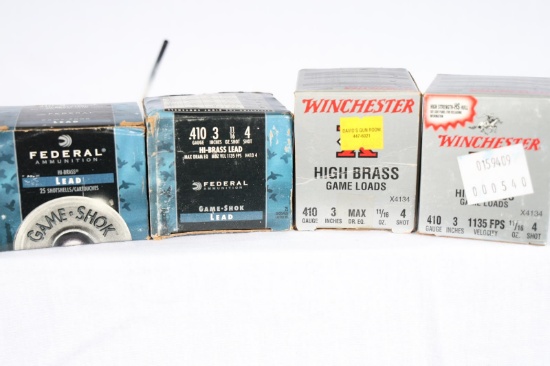 APPROX 100 ROUNDS 410 GA 3 IN 4 SHOT AMMO