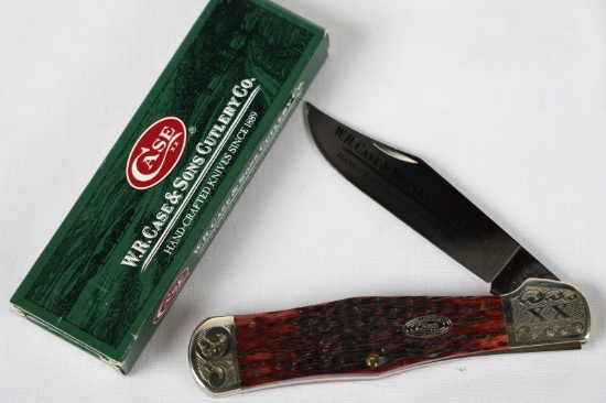 CASE WALNUT COKE BOTTLE KNIFE WITH BOX