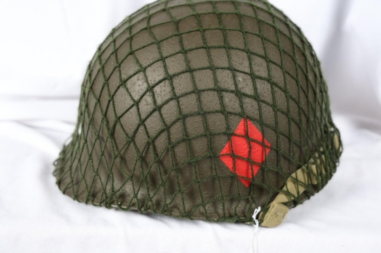 US MILITARY HELMET STAMPED 843C WITH LINER
