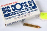 WINCHESTER BIG BORE 94 375 WIN  AMMO 20 ROUNDS