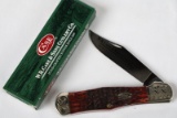 CASE WALNUT COKE BOTTLE KNIFE WITH BOX