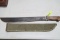 ZIP BRAND MATCHET IN VINTAGE US SCABBOARD