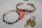 2- 10 KT GOLD BRACELETS & 2 10KT PENDANTS