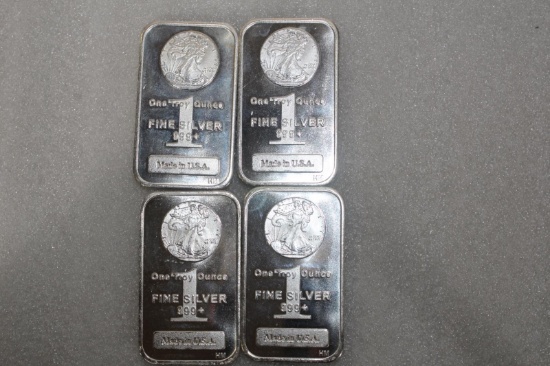 1 TROY OUNCE .999 FINE SILVER BARS