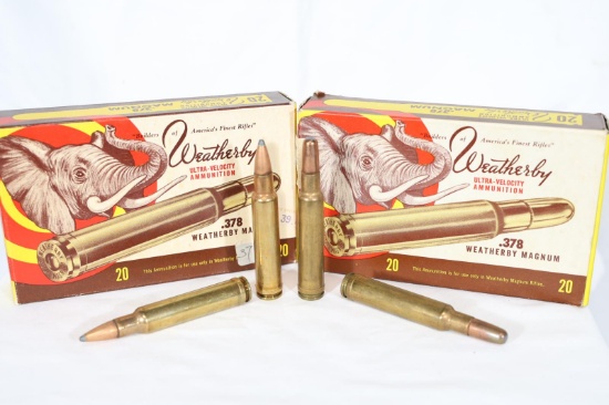 40 ROUNDS WEATHERBY 378 MAGNUM AMMO