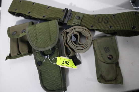 5 PC US HOLSTER & BELTS