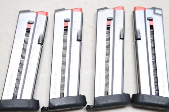 4 S&W EZ SUPER CARRY 30 CAL MAGAZINES