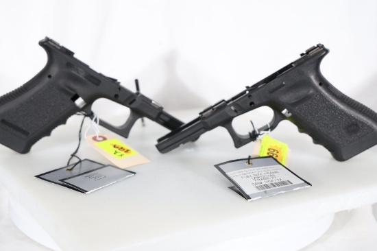 GLOCK 22 UNKNOWN CAL RECEIVERS, USED,
