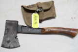 BRIDGEPORT BOY SCOUT HATCHET IN 1942 US SCABBORD