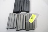 5 COLT AR 15 5.56 CAL MAGAZINES