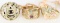 3- 10 KT GOLD RINGS