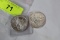 2 - PROSPECTOR 1 OUNCE  .999 SILVER ROUNDS