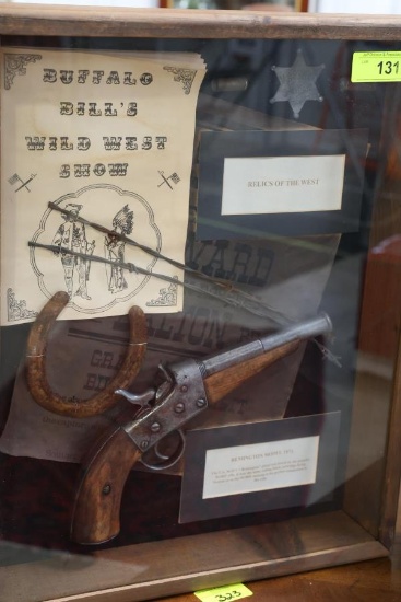 SHADOW BOX ART RELICS OF OLD WEST