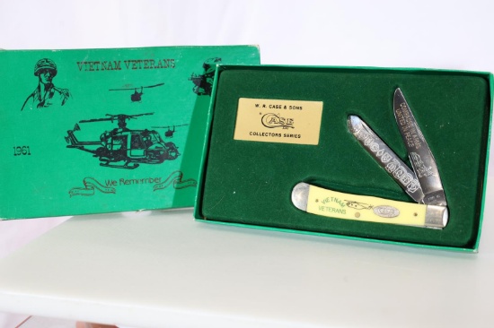 CASE VIETNAM VETERANS 2 BLADE TRAPPER #073