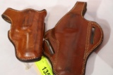 2 BIANCHI LEATHER HOLSTERS 38/357