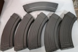 6- AK47 STEEL MAGAZINES