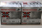 APPROX 50 ROUNDS WINCHESTER SUPER X 20 GA #6 SHOT