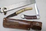 SCHRADE LEATHER SHEATH & SCHRADE UNCLE HENRY