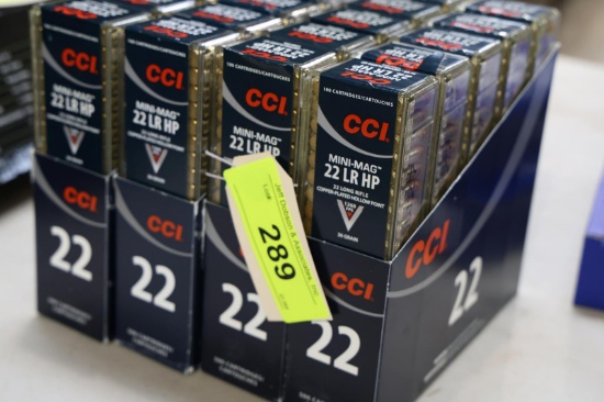 APPROX 2000 ROUNDS CCI MINI MAG 22 LR HP