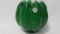 Fenton green cased melon rib rosebowl