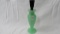 Fenton? jade perfume bottle w. ebony stopper