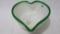 Fenton emerald crest dish in heart shape