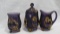 Purple Mosser Croesus table set pieces