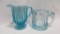 Blue opal creamer adn childrens mug