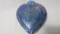 Fenton blue carnival strawberry heart box