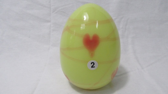 Fenton 5" Heart & Vine egg