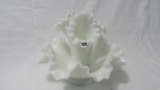 Fenton mini hobnail milk glass 3 lily epergne