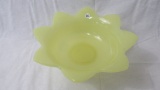 Fenton Chinese yellow tulip bowl