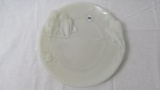 EAPG Mil Glass Plate w/ owls