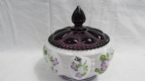 Fenton deocrated powder jar.