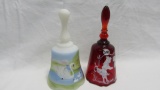 2 Fenton  Decorated bells as shown